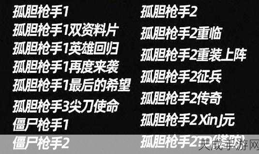 孤胆2深度攻略,揭秘顶级属性搭配,畅享极致射击冒险!