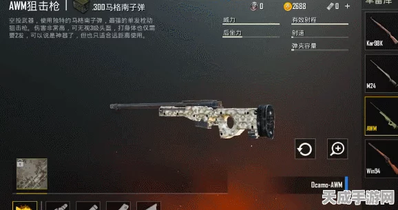 绝地求生，顶尖狙击枪炫酷皮肤精选，打造战场上的视觉盛宴