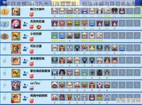 多多自走棋九光羽闪避流终极攻略，解锁高端局连胜秘籍