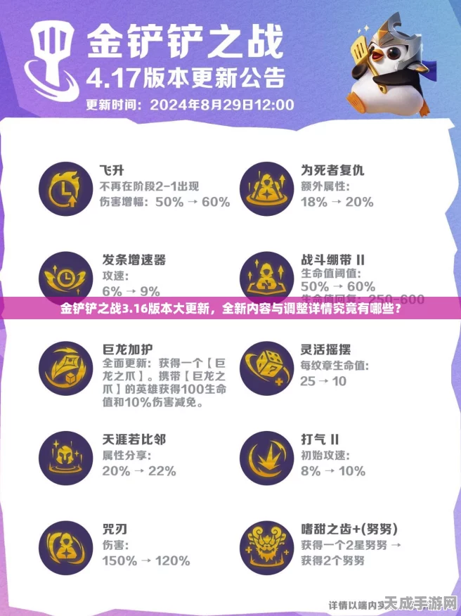 金铲铲之战，全新赛季更新公告揭秘，精彩赛事细节抢先看！