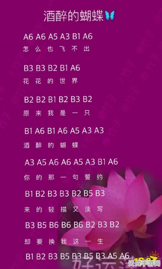 光遇手游，酒醉的蝴蝶曲目竖琴钢琴简谱大赛精彩回顾与推荐