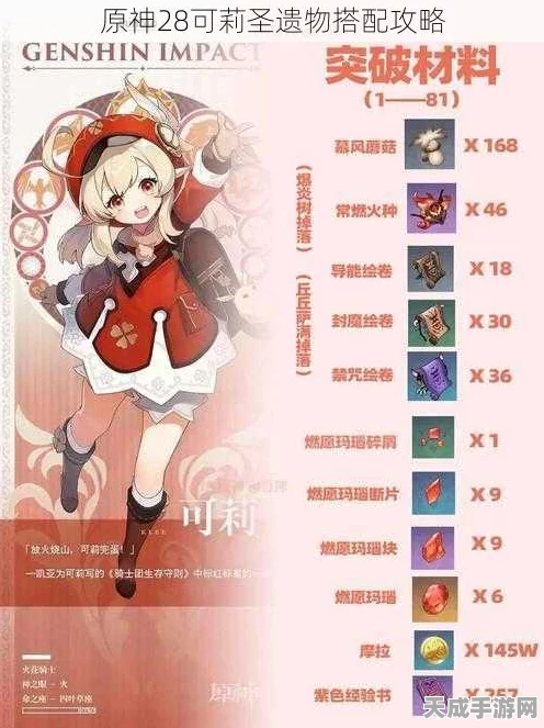 原神可莉圣遗物搭配终极攻略，解锁最强火力萌娃的秘诀