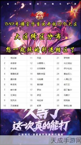 DNF跨7大区深度剖析,区域版图与顶尖赛事盛况抢先看