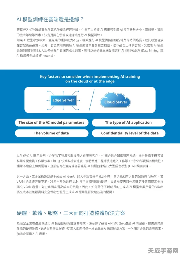 手游界革新风暴，边缘AI服务器引领云端至边缘的技术转型