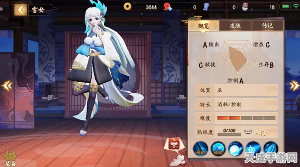 决战平安京深度解析，雪女灵咒搭配策略与实战应用