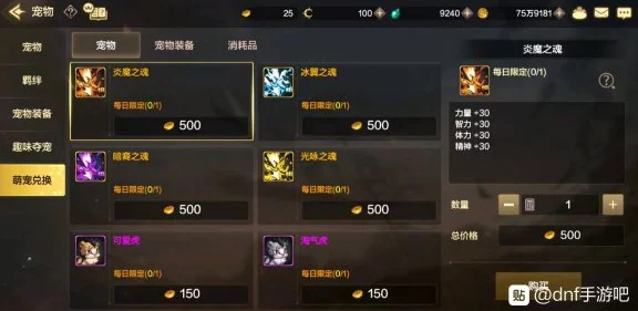 DNF手游宠物养成攻略，高效升级技巧与实战解析