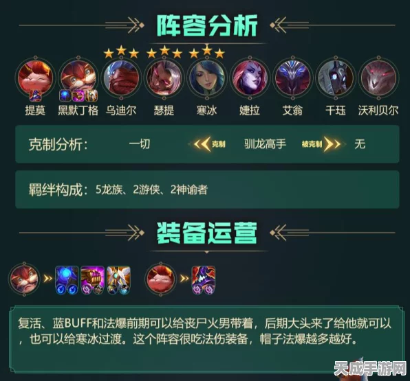 云顶之弈S6赛季，揭秘婕拉主C阵容的极致搭配策略
