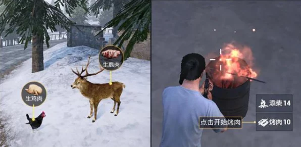 和平精英极寒模式新玩法揭秘，烤肉制作全攻略，助你温暖过冬！