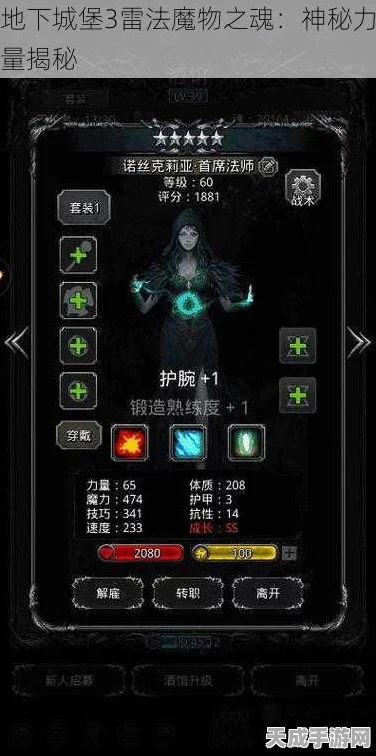 地下城堡3深度揭秘，雷法魔物之魂的神秘力量与实战应用