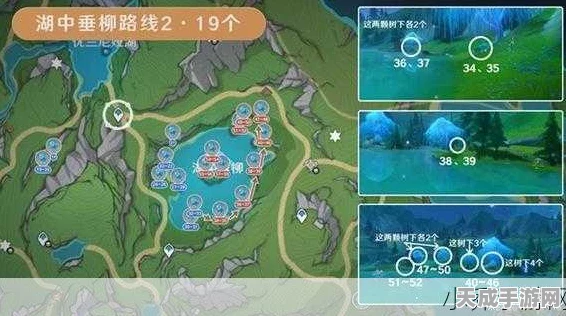 原神探索秘境，湖光铃兰全采集点指南，解锁隐藏成就与丰厚奖励