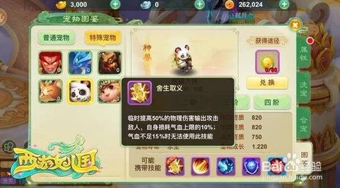西游女儿国攻略揭秘，职业宠物完美搭配，助你战场事半功倍