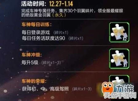 QQ飞车手游，揭秘黄金羽翼碎片，争夺荣耀赛道之巅