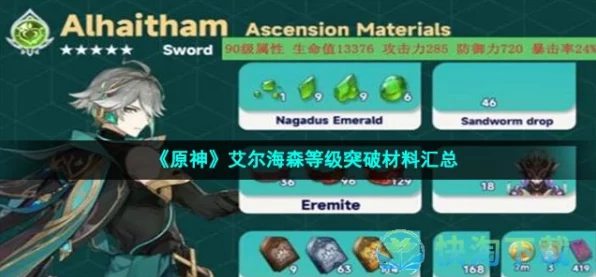 原神艾尔海森全面升级攻略，解锁等级突破材料秘籍