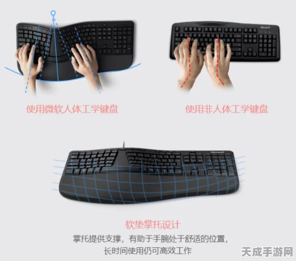微软新款人体工学键盘震撼发布，超灵敏按键引领手游操控新纪元