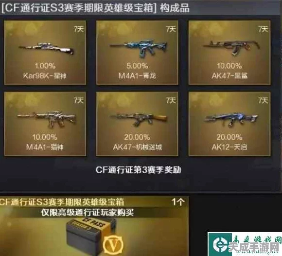 穿越火线，火线通行证第三期即将震撼上线，全新赛季奖励曝光！