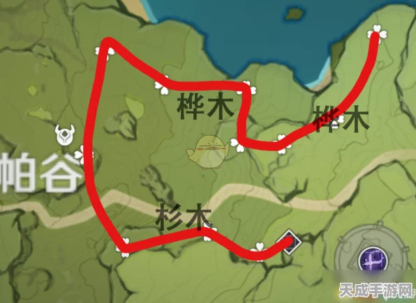 原神木材采集攻略，高效砍树路线大揭秘，速览树木密集区！