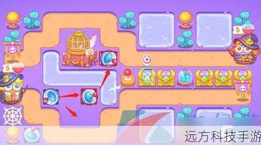保卫萝卜4攻略揭秘，阿波与魔法宝藏第12关完美通关秘籍