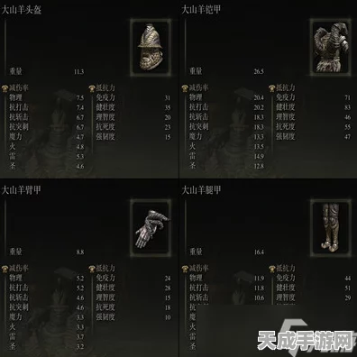 艾尔登法环，属性加成防具大揭秘