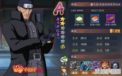 火影忍者手游揭秘，森乃伊比喜忍者等级大揭秘，A级忍者身份尘埃落定？