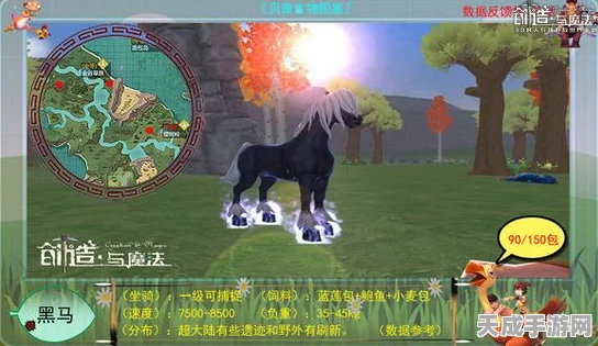 驯服创造与魔法中的神秘黑马，全面攻略与技巧揭秘