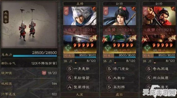 三国志战略版，火炽原燎战术揭秘，顶尖武将搭配攻略