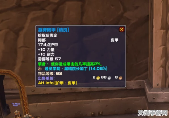 魔兽世界怀旧服珍稀装备揭秘，怒风肩甲全面解析与实战应用