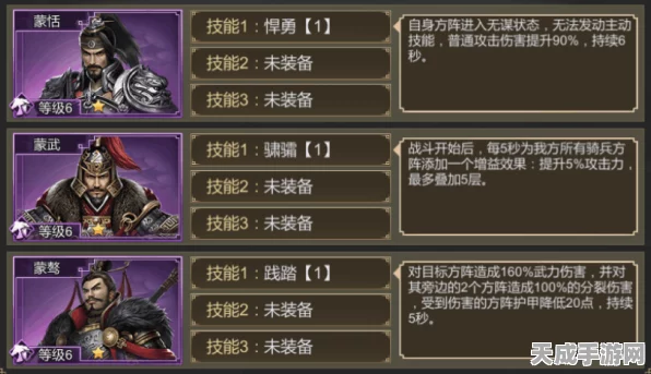 烽火连天战三国，精选武将策略搭配全解析