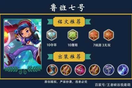 王者荣耀高手攻略，鲁班七号符文搭配秘籍大公开
