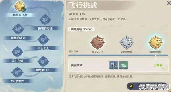 原神展翼高飞，飞行挑战任务全攻略与精彩赛事细节揭秘