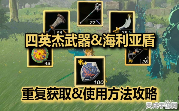 塞尔达传说王国之泪，揭秘四英杰武器获取攻略，助你征服海拉鲁！