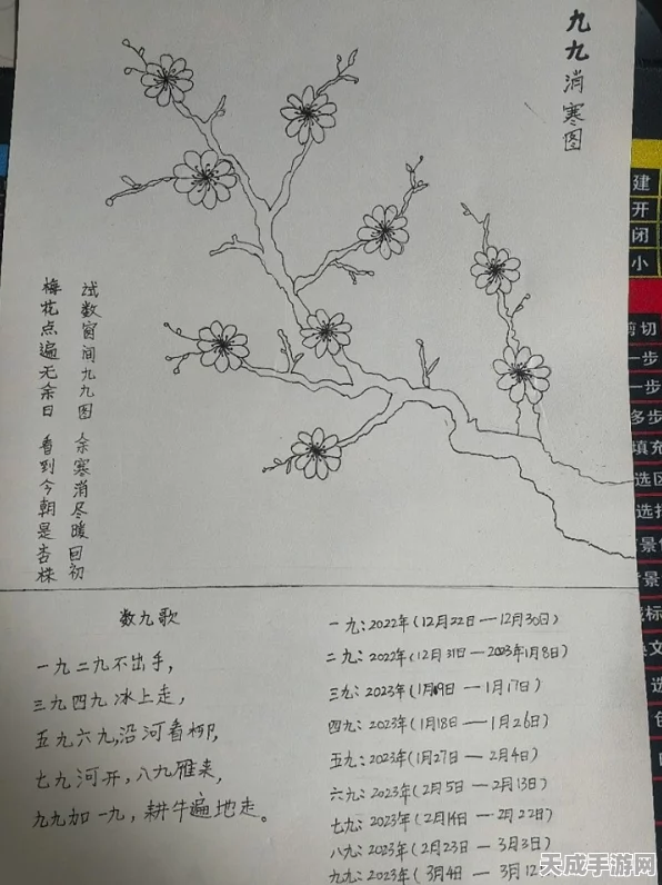奇迹暖暖，解锁九九消寒图攻略，签到临摹书画赢取丰厚奖励！
