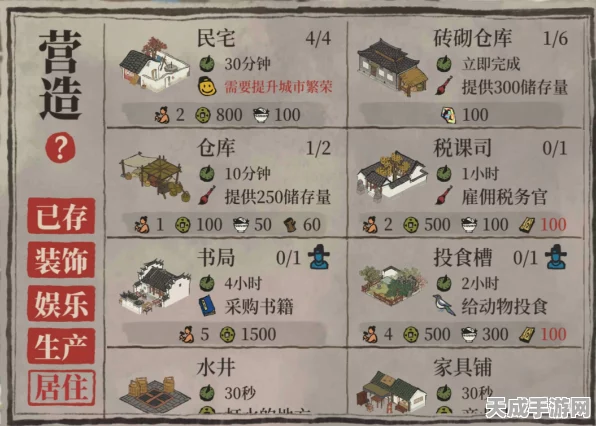 江南百景图建筑升级全攻略，解锁问号之谜，打造策略升级蓝图