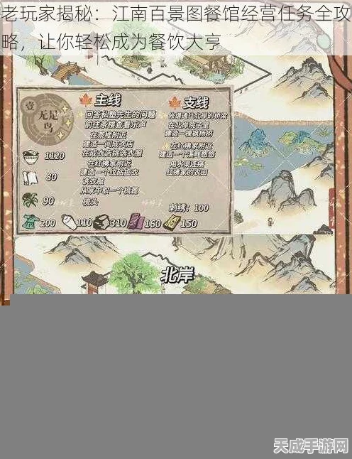江南百景图手游新玩法，揭秘小吃摊隐藏挑战，赢取限定美食图鉴