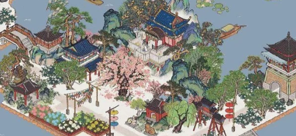 江南百景图春意盎然，芳洲活动全攻略，赢取限定春景奖励