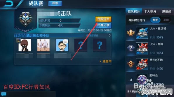 王者荣耀战队风采尽显，深度解析战队显示设置与比赛信息展示秘籍
