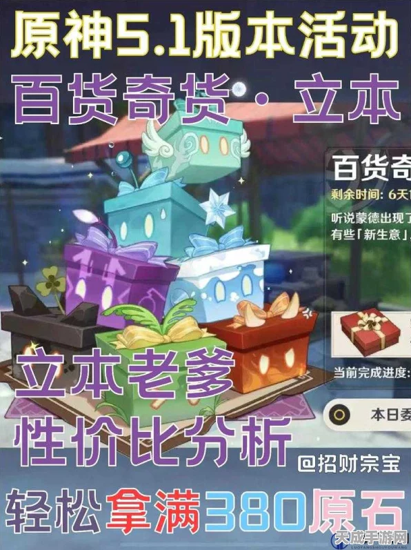 原神百货奇货活动攻略，首日立本位置详解与玩法指南