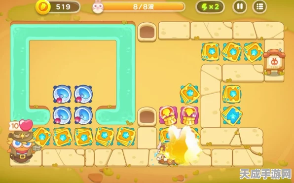 保卫萝卜4深度攻略，揭秘波仔很忙第48关，解锁高分通关秘籍
