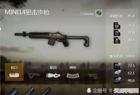 绝地求生刺激战场，MINI14枪械深度解析与实战配件搭配指南