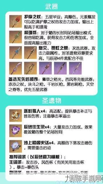 原神魈角色深度解析，顶级武器与圣遗物搭配策略，战斗力飙升秘籍