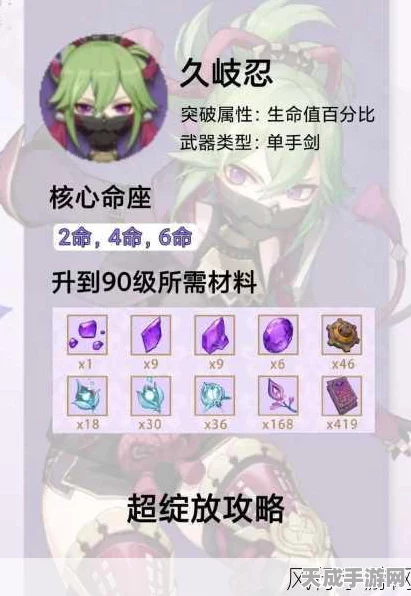 原神久岐忍圣遗物搭配终极攻略，解锁最强战斗潜能！