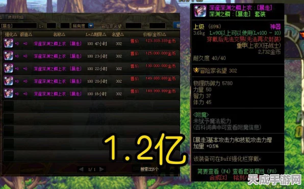 DNF装备巅峰，揭秘当前最贵神器背后的天价秘密