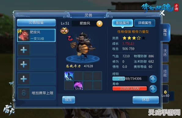 倩女幽魂手游，灵兽养成攻略，打造你的专属战斗伙伴！