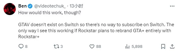 R星震撼更新，订阅服务给他爱或将携手Switch，游戏界新风暴来袭！