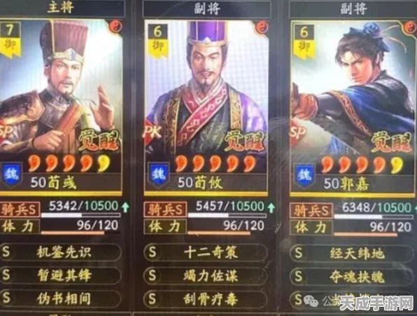 三国志·战略版深度解析，SP荀彧与SP郭嘉战法搭配攻略