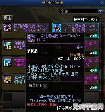 DNF装备增幅全攻略，揭秘一次增幅与增幅至10的必备材料