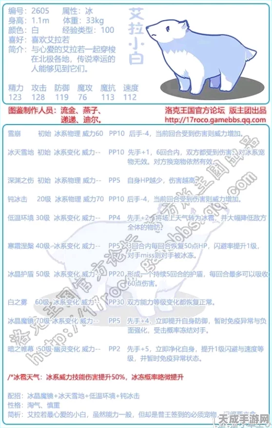 洛克王国，揭秘艾拉若全能技能表，打造无敌战斗图鉴