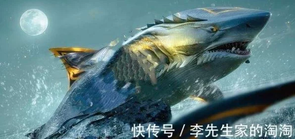 妄想山海异兽争霸，揭秘深海霸主鲛鲨的驭浪之道