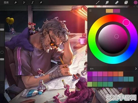 Procreate绘画大赛秘籍，掌握渐变效果，让你的作品脱颖而出！