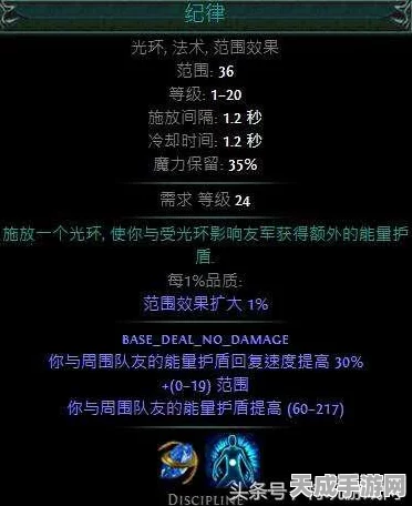 揭秘流放之路，能量护盾极速恢复的终极策略