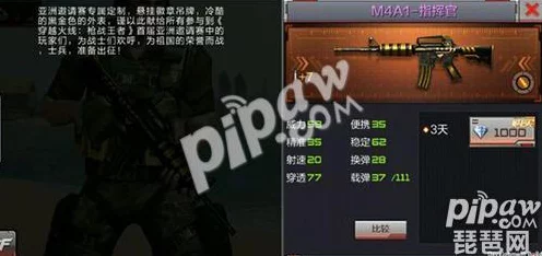 CF手游深度解析，M4A1指挥官弹道稳定性全揭秘，助你赛场称雄